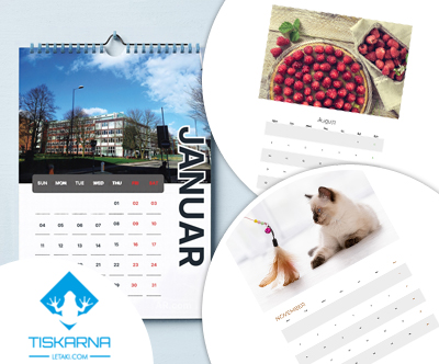 Personaliziran A3 koledar z vašimi slikami (13 listov)