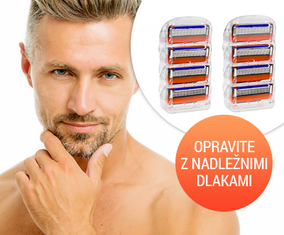 Komplet 8 kompatibilnih nastavkov za Gillette Fusion