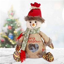 SnowMan unikatna darilna vrečka v obliki snežaka