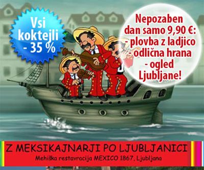 Ladjica po Ljubljanici, piknik