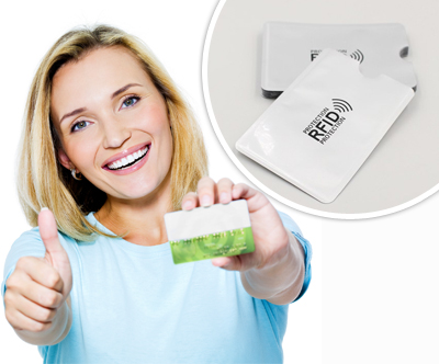 Ovitek za kartice z RFID tehnologijo