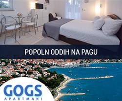 apartma gogs, novalja, pag