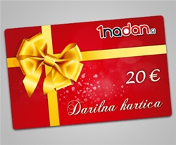 Darilna kartica 1nadan.si za 100 €. 