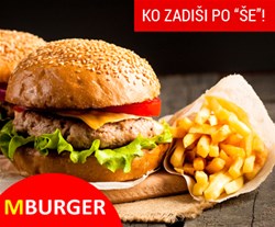 Hamburger in pomfri