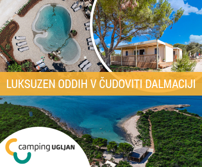 Oddih v novih mobilnih hišicah v kampu Ugljan Resort