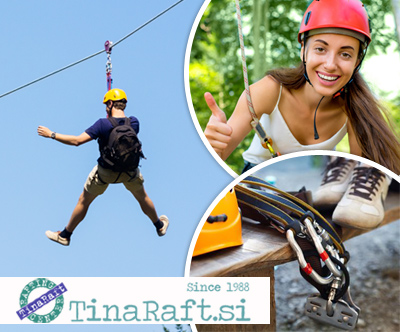 Spust po najdaljšem zip linu na Gorenjskem
