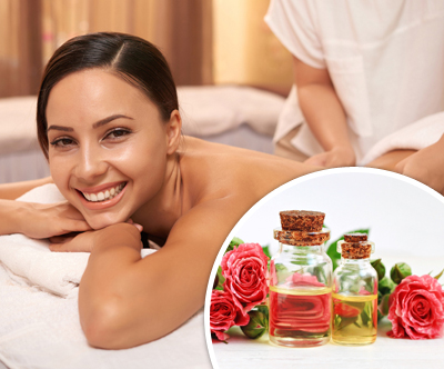 Antistresna masaža telesa s pomirjujoco vrtnico