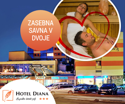 3-dnevni romanticni wellness oddih v hotelu Diana 3*