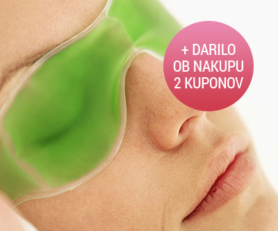 Sprostitvena in regenerativna hladno/topla maska za oci