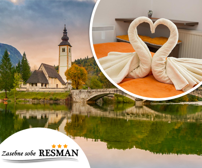 Zasebne sobe Resman v idilicnem Bohinju