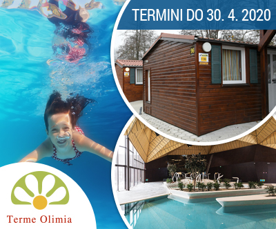 Oddih v mobilnih hiškah Kampa Natura; Terme Olimia