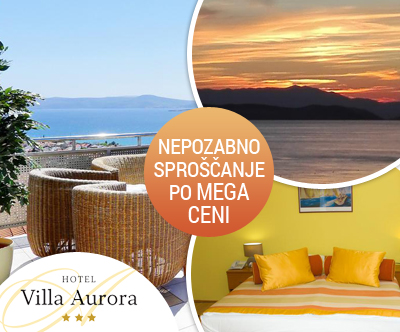 Sprošcen oddih s polpenzionom v Hotelu Villa Aurora 3*