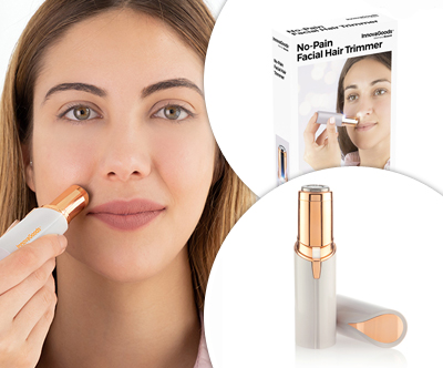 Neboleci depilator za obraz z LED lucko InnovaGoods