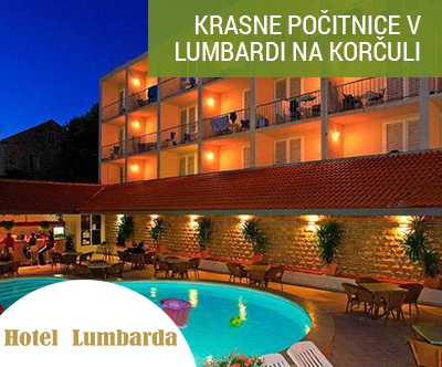 Krasne pocitnice v Hotelu Lumbarda na Korculi