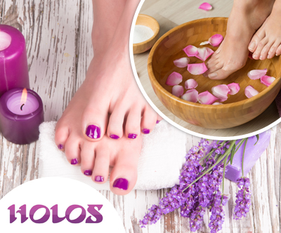 Salon Holos: pedikura s kopeljo in masažo stopal