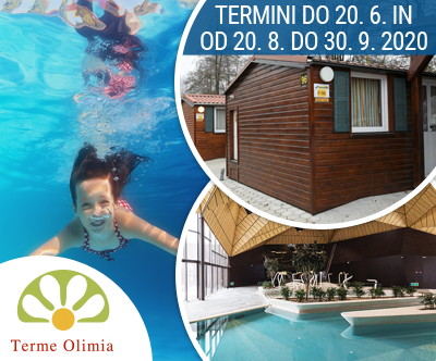 Kampa Natura 5*; Terme Olimia: oddih v mobilnih hiškah