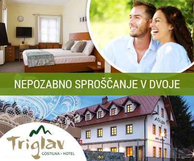 Hotelu Triglav 3*, nocitev z zajtrkom, oddih