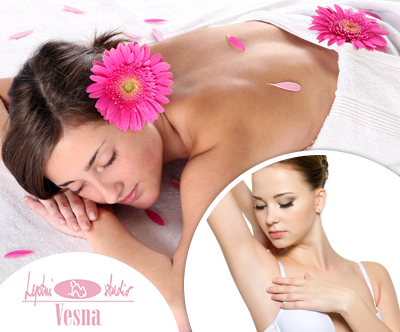 Lepotni studio Vesna: masaža z dodano delno depilacijo