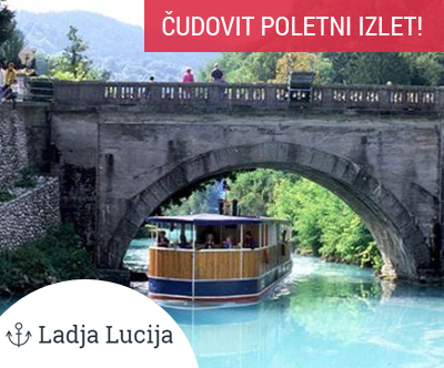 Vožnja z ladjico Lucija po jezeru: Most na Soči