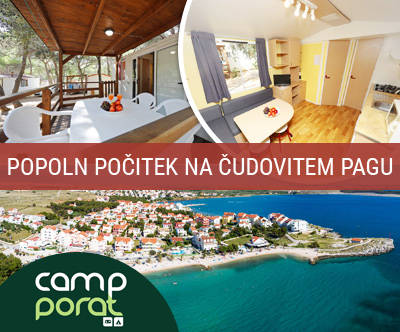 Kamp Porat, Pag: mobilne hiške