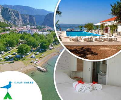 Kamp Galeb 3*, Omiš: mobilne hiške