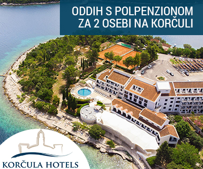 Hotel Liburna 4* Korcula: polpenzion za 2 osebi