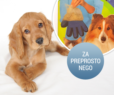 Rokavica za nego hišnih ljubljenckov