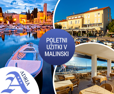 Hotel Adria 3*, Malinska, Krk: poletne počitnice