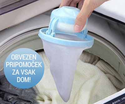Lovilec dlak in las v pralnem stroju