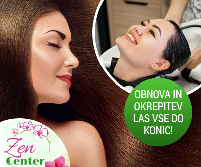 Zen Center: naravni obnovitveni SOS tretma za lase