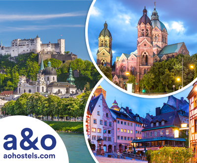 A&O hoteli, München, Salzburg ali Nürnberg: 2x nočitev