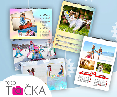 Personaliziran stenski koledar z vašimi fotografijami