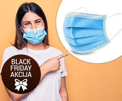 2x komplet 50 kosov trislojnih medicinskih mask 