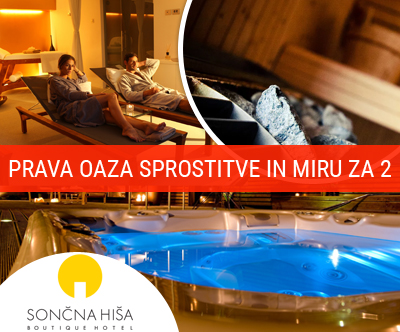 Sončna hiša: wellness paket za 2