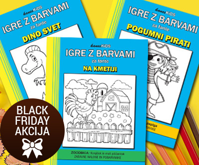 Paket pobarvank in ugank za fante