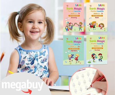 KidBook 4 delovni zvezki in magično pisalo