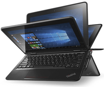 Lenovo ThinkPad Yoga 11e, monitor, miška, tipkovnica