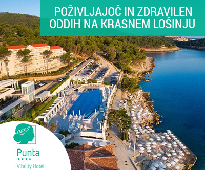 Vitality hotel Punta 4*, Veli Lošinj: pomladni oddih