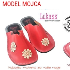 Mehki copati Lukass iz naravnega usnja