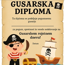 Sprostilni kotiček, praznovanje rojstnega dne