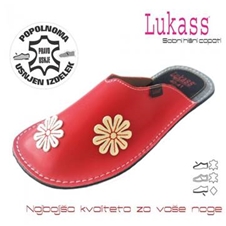 Mehki copati Lukass iz naravnega usnja
