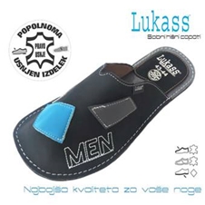 Mehki copati Lukass iz naravnega usnja