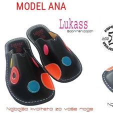 Mehki copati Lukass iz naravnega usnja